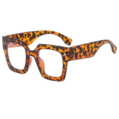 Women Fashion Casual Large Frame Square Anti-Uv Sunglasses