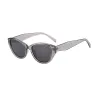 Translucent Gray Frame, Gray Lenses