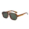Tortoiseshell Frame, Green Lenses