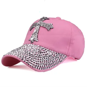 Women Fashion Casual Rhinestone-Encrusted Baseball Cap