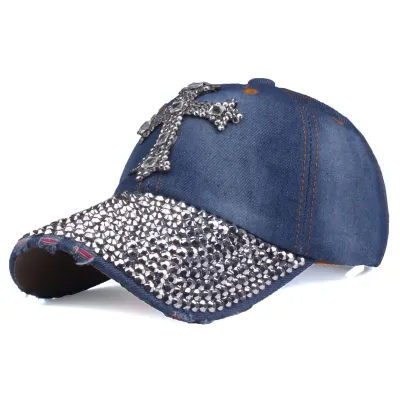 Women Fashion Casual Rhinestone-Encrusted Baseball Cap