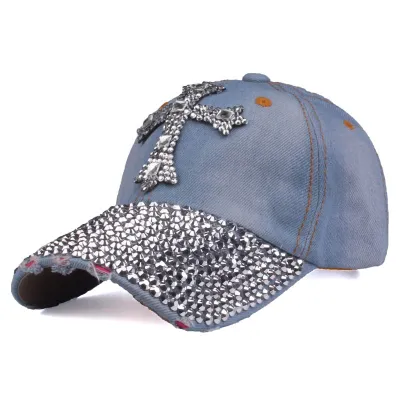 Women Fashion Casual Rhinestone-Encrusted Baseball Cap