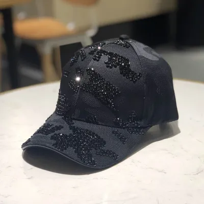 Women Fashion Casual Rhinestone Baseball Cap