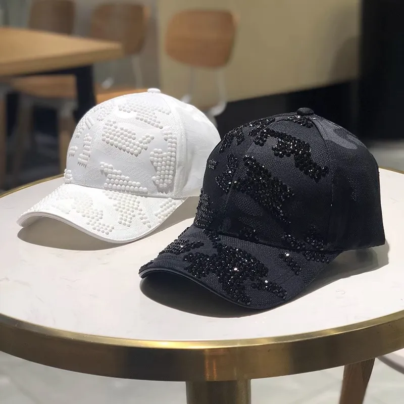 Women Fashion Casual Rhinestone Baseball Cap