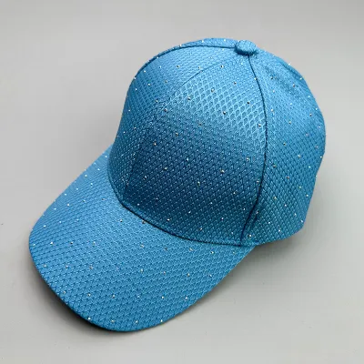 Women Fashion Casual Solid Rhinestone Baseball Cap