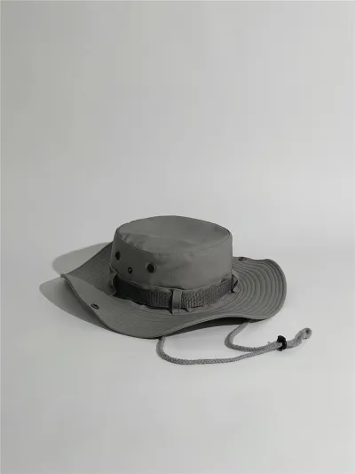 Men Fashion Casual Camouflage Outdoor Bucket Hat Acrylic Dome