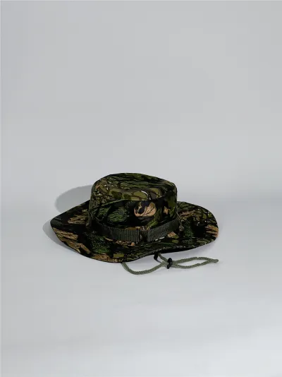 Men Fashion Casual Camouflage Outdoor Bucket Hat Acrylic Dome