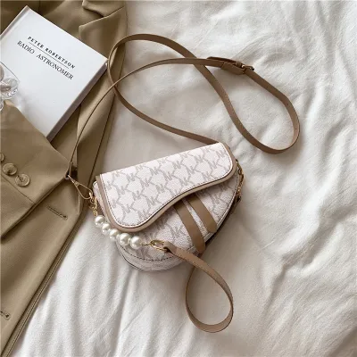 Women Fashion Casual Printed Saddle Crossbody Bags