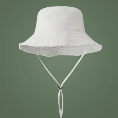 Women's Washed Cotton Solid Color Bucket Hat
