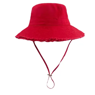 Women's Washed Cotton Solid Color Bucket Hat