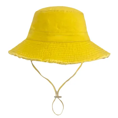 Women's Washed Cotton Solid Color Bucket Hat