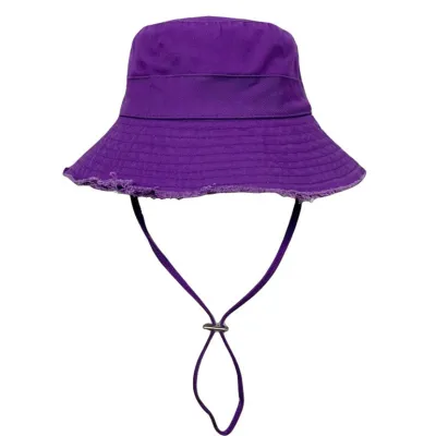 Women's Washed Cotton Solid Color Bucket Hat
