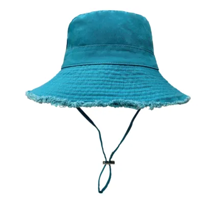 Women's Washed Cotton Solid Color Bucket Hat