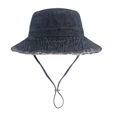 Women's Washed Cotton Solid Color Bucket Hat