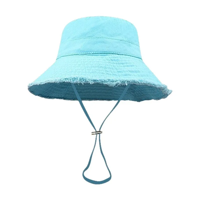 Women's Washed Cotton Solid Color Bucket Hat
