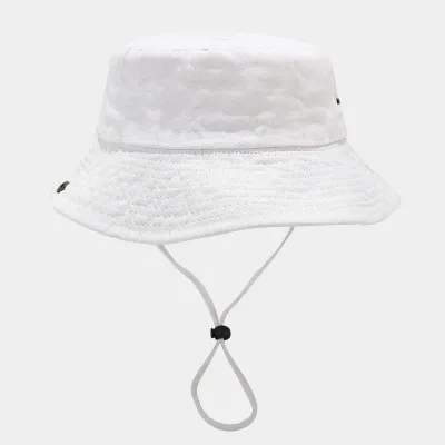 Fashion Retro Solid Color Washed Cotton Big Brim Flat Top Bucket Hat
