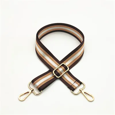 Fashion Bright Gold Line Adjustable Strap Bag Accessories