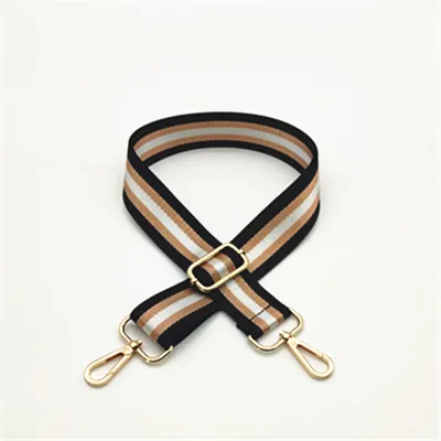 Fashion Bright Gold Line Adjustable Strap Bag Accessories
