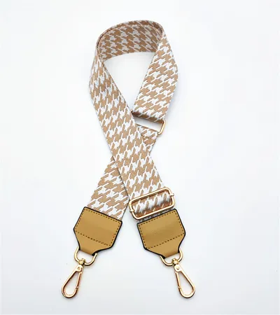 Fashion Pu Leather Jacquard Adjustable Wide Strap Bag Accessories