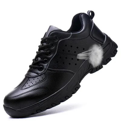 Men Fashion Casual Solid Color Waterproof Anti Slip Sneakers with Microfiber Leather