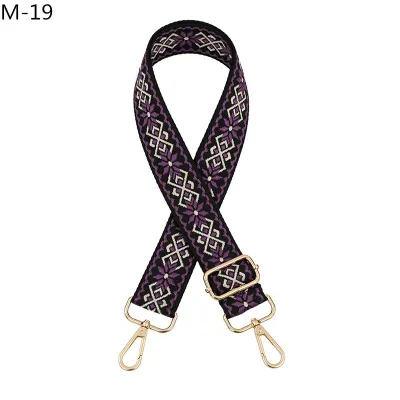 Fashion Casual Jacquard Adjustable Long Strap Bag Accessories