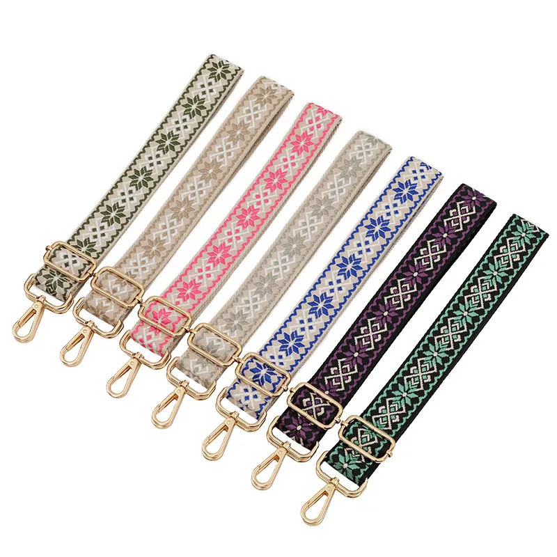 Fashion Casual Jacquard Adjustable Long Strap Bag Accessories