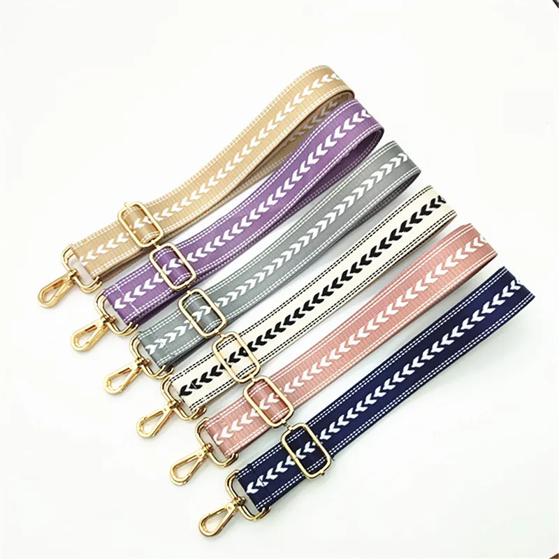 Fashion Casual Jacquard Adjustable Replacement Long Strap Bag Accessories