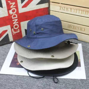 Men's Fashion Casual Solid Color Outdoor Bucket Hat