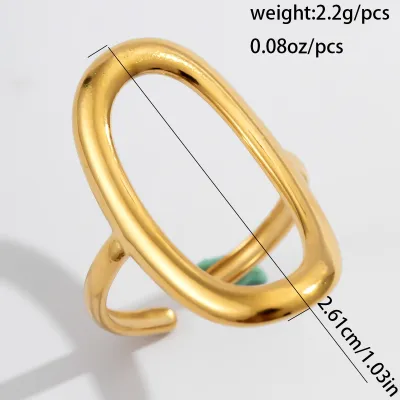 Women's Fashion Stainless Steel Geometric Irregular Ring