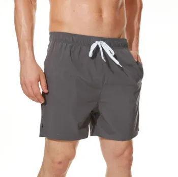 Men's Quick-Drying Casual Solid Color Beach Shorts with Printing
