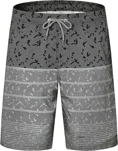 Men's Fashion Casual Printed Beach Shorts Ultra-Soft Polyester