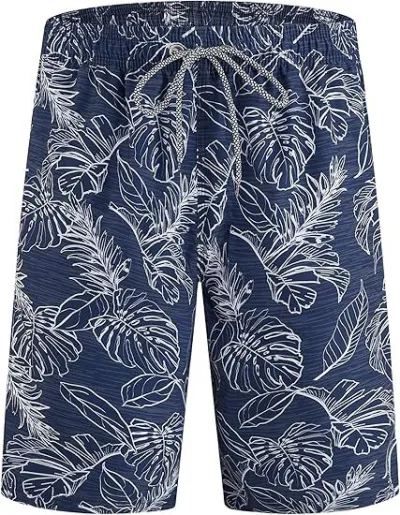 Men's Fashion Casual Printed Beach Shorts Ultra-Soft Polyester