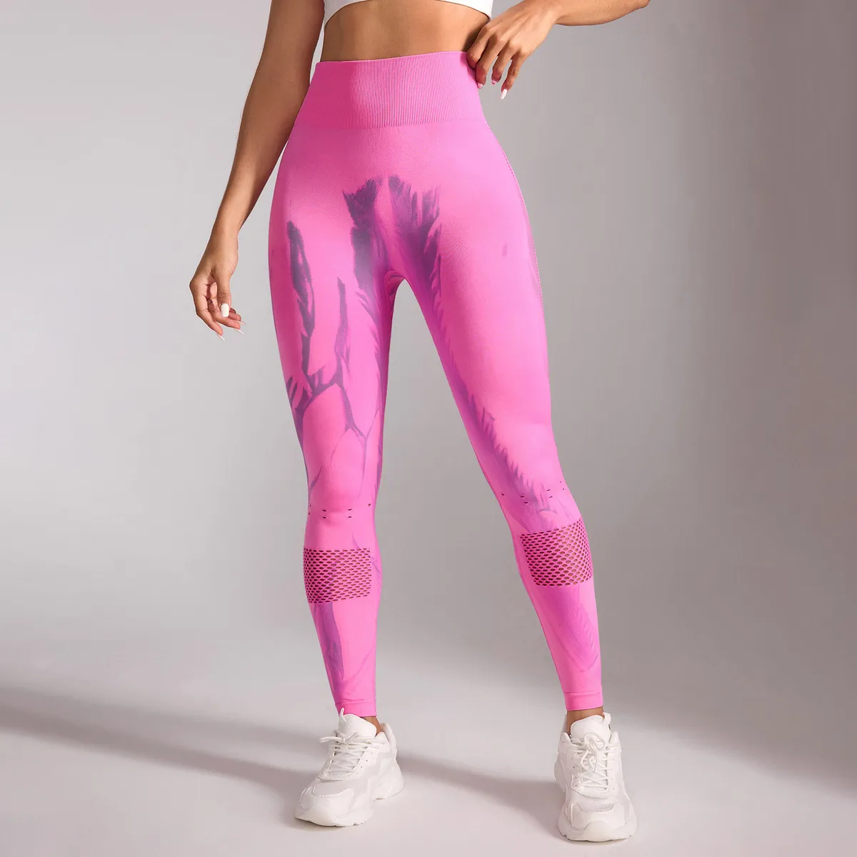 Women Fashion Sexy Printed Quick-Drying Sports Yoga Leggings