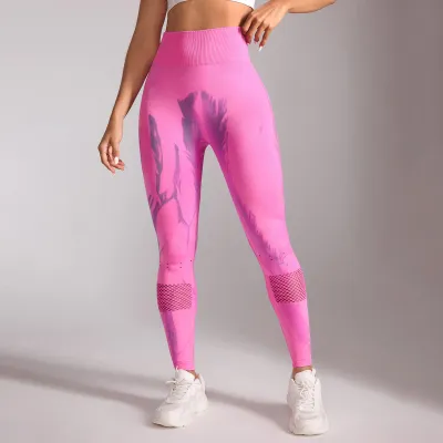 Women Fashion Sexy Printed Quick-Drying Sports Yoga Leggings