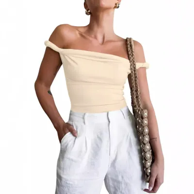Women Fashion Sexy Solid Color Milk Silk Camisole