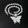 Silver Love Butterfly Necklace