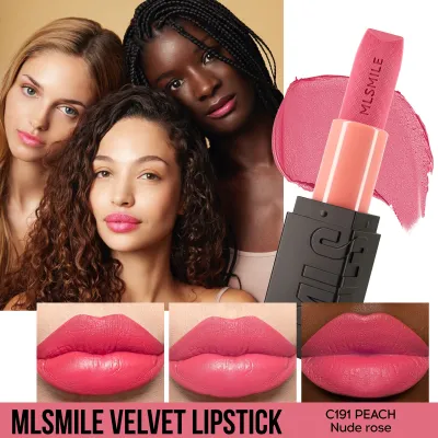 Mlsmile 6 Color Embossed Velvet Matte Moisturizing Lipstick Set
