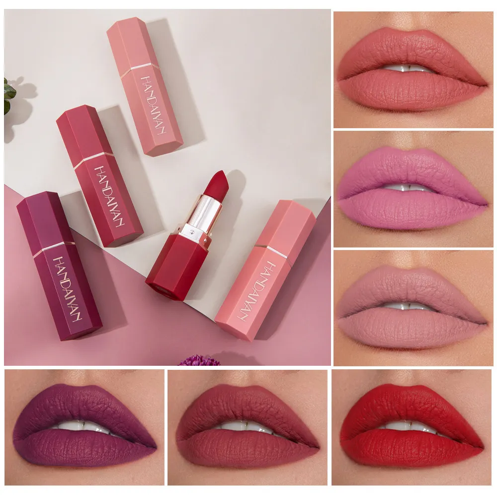 Handaiyan Matte Non-Stick Cup Lipstick Moist Concealer Long-Lasting Natural Nude