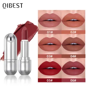 Qibest Light Matte Non-Stick Cup Non-Fading Durable Waterproof Lipstick