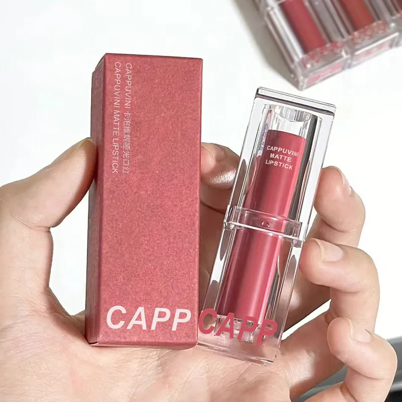 Cappuvini Kapao Winnie Matte Non-Stick Non-Fading Waterproof Velvet Lipstick