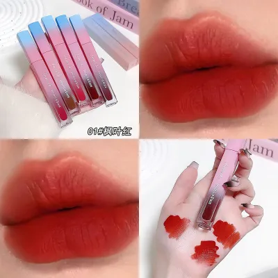 Fashion Matte Lip Mud Lip Gloss Lipstick Velvet Moisturizing Soft Mist Non-Stick Cup