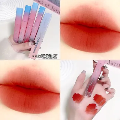Fashion Matte Lip Mud Lip Gloss Lipstick Velvet Moisturizing Soft Mist Non-Stick Cup