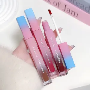 Fashion Matte Lip Mud Lip Gloss Lipstick Velvet Moisturizing Soft Mist Non-Stick Cup