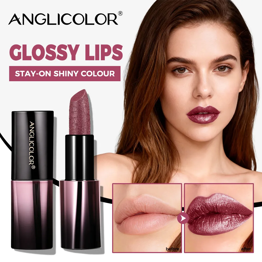 Fashion Magnetic Metal Pearlescent Moisturizing Waterproof Lipstick