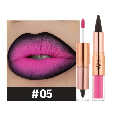 Fashion Matte Non-Stick Cup Dual-Head Two-In-One Lipstick