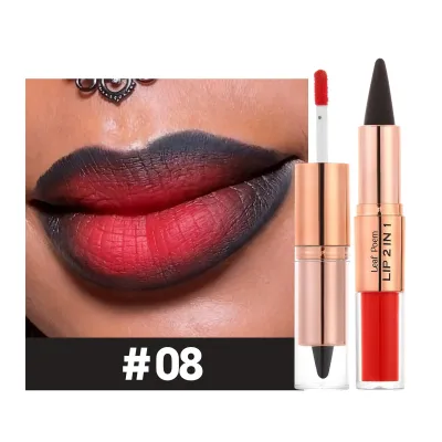 Fashion Matte Non-Stick Cup Dual-Head Two-In-One Lipstick