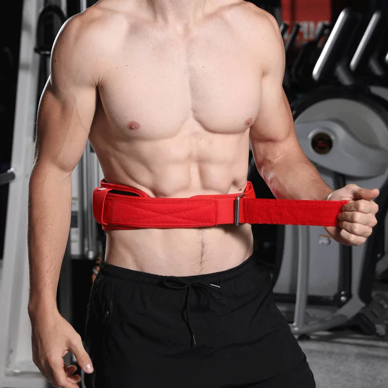Men Tummy-Control Weightlifting Fitness Sports Waist Belt Nylon