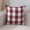 Dark Red White Large Grid