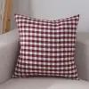 Dark Red White Small Grid