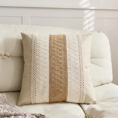 Fashion Boho Line Sofa Cushion Pillow Case with PP Cotton Filler